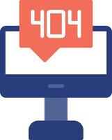 404 Error Icon Design Symbol vector