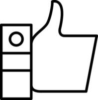 Thumb Up Icon Design Symbol vector