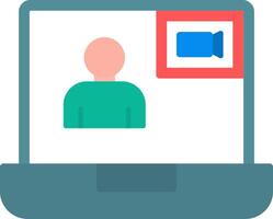 Videochat Icon Design Symbol vector