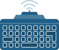Wireless Keyboard Icon Design Symbol vector