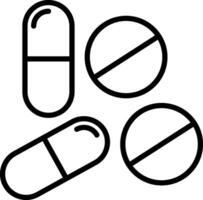 Pill Icon Design Symbol vector