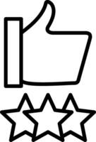 Rating Icon Design Symbol vector