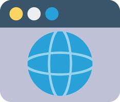 Web Browser Icon Design Symbol vector
