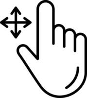 Drag Icon Design Symbol vector