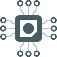 Cpu Icon Design Symbol vector