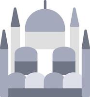 Blue Mosque Icon Design Symbol vector