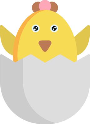 Chick Icon Design Symbol