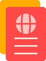 Passport Icon Design Symbol vector