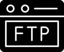 Ftp Icon Design Symbol vector