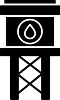 Water Tower Icon Design Symbol vector