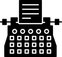 Typewriter Icon Design Symbol vector