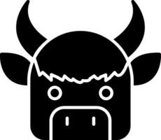 Yak Icon Design Symbol vector