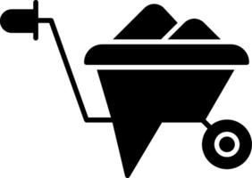 Wheelbarrow Icon Design Symbol vector