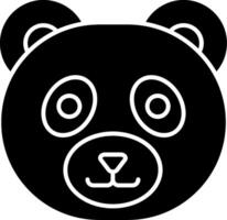 Panda Icon Design Symbol vector