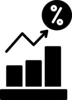 Increasing Icon Design Symbol vector
