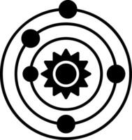 Solar System Icon Design Symbol vector