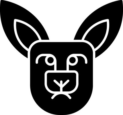 Kangaroo Icon Design Symbol
