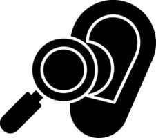 Hearing Test Icon Design Symbol vector