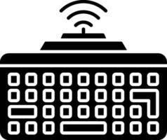 Wireless Keyboard Icon Design Symbol vector