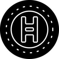 Hedera Hashgraph Icon Design Symbol vector