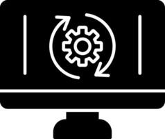 Monitor Screen Icon Design Symbol vector