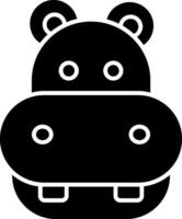 Hippo Icon Design Symbol vector