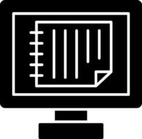 Online Notes Icon Design Symbol vector