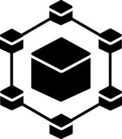 Blockchain Icon Design Symbol vector