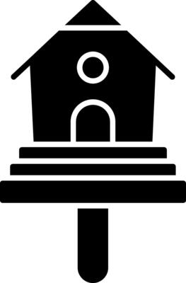 Bird House Icon Design Symbol