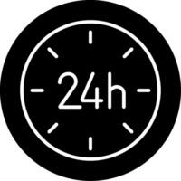24 Hours Icon Design Symbol vector