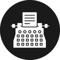 Typewriter Icon Design Symbol vector