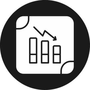 Decrease Icon Design Symbol vector