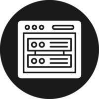 Database Icon Design Symbol vector