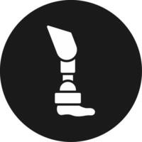 Bionic Leg Icon Design Symbol vector