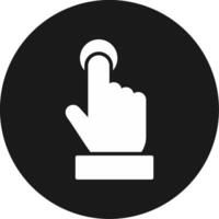 Single Tap Icon Design Symbol vector