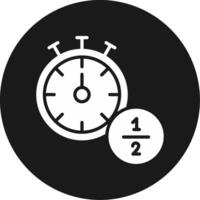 Half Time Icon Design Symbol vector