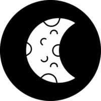 Half Moon Icon Design Symbol vector