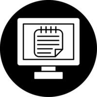 Online Notes Icon Design Symbol vector
