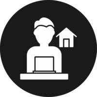 Work From Home Icon Design Symbol vector