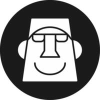 Moai Icon Design Symbol vector