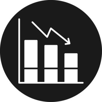 Decrease Icon Design Symbol vector