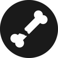 Broken Bone Icon Design Symbol vector