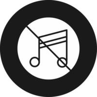 No Music Icon Design Symbol vector
