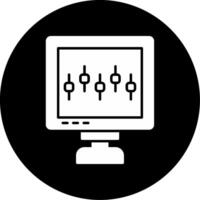 Stock Exchange App Icon Design Symbol vector