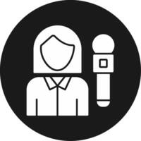 News Reporter Icon Design Symbol vector