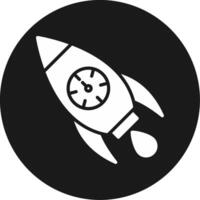 Rocket Launch Icon Design Symbol vector