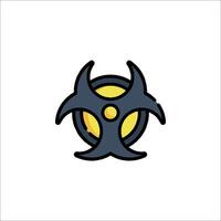 Biohazard symbol icon design vector