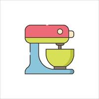 A colorful mixer icon on a white background vector