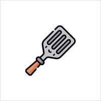 A barbecue spatula icon on a white background vector
