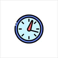 A clock icon on a white background vector